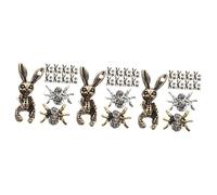 Beaupretty 3sets Spider Nail Art Charms Halloween Themed DIY Nail Accessories for Crafting Retro Rabbit Design for Home Salon Use 30pcs*3