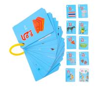 Beaupretty 4 Boxes Thai Language Flash Cards, 180 Pcs Vocabulary Builder Flashcards with Action Verbs and Sight Words, Educational Learning Cards and Kindergarten