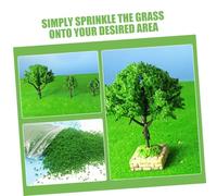 Beaupretty 4 packs Miniatures Grass Powder for Model Landscape Vibrant Green Sponge Tree Powder for DIY Train Scenery Easy to Use Artificial Static Grass Material for Fairy Garden Decoration