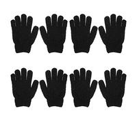 Beaupretty 4 Pairs Exfoliating Bath Gloves Body Scrub Mittens for Deep Cleaning Gentle Dead Skin Removal Comfortable Safe Material for Daily Shower Use
