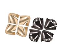 Beaupretty 4 Pairs Metal Shoe Toe Caps High Heel Pointed Covers Protective Tips for Wedding Graduation Party Accessories