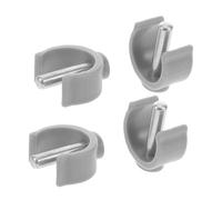 Beaupretty 4 Pcs Adjustable C-Shape Clamp for Cane and Walker Accessories Secure Grip Buckle Handle Clips for Crutches Toilet Rail and Mobility Aids