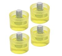 Beaupretty 4 Pcs Replacement Rubber Mallet Tip for Hammer Head, Wear-Resistant Rubber Material with Shock Absorption, Suitable for Assembling Furniture and Woodworking Tasks