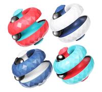 Beaupretty 4 Pcs Rotating Orbit Ball for Interactive Sensory Playthings with Rail Beads Small Portable Educational Fidget for Cognitive Development and Outdoor Indoor Fun