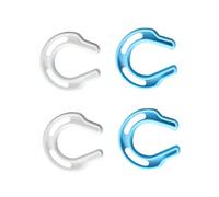 Beaupretty 4 Pcs Safety Door Stopper Plastic C-Shape Protector Clips for Finger Pinch Prevention Smooth Design for Doors in Blue and White