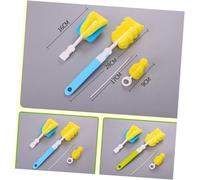 Beaupretty 4 Pcs Sponge Bottle Cleaning Brushes with Ergonomic Handles Soft Non Scratch Sponges for Nipples Smaller Bottles Pump Parts Cleaner Random Color