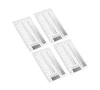 Beaupretty 4 Pcs Transparent Crack Ruler Film Line Gauge for Accurate Defect Detection and Flaw Measurement Portable Lightweight Crack Gauge for Inspection and Quality Control Professionals