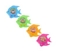 Beaupretty 4 Pcs Water Ring Toss Handheld Water Game Playthings Safe Decompression Smooth Edge Fun for Family Play Random Color