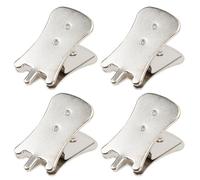Beaupretty 4 Pieces Metal Erhu Practice Mutes Silencers Clips Silver, Volume Reduction Accessories for Erhu Playing and Quiet Practice Sessions