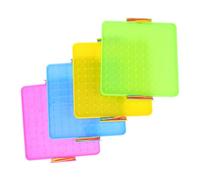 Beaupretty 4 Sets Double Sided Montessori Geoboard of Geometric Learning Tools with Rubber Bands Enhances Fine Motor Skills and Abstract Thinking for Elementary Students