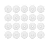 Beaupretty 40 Pcs Grooved Belt Pulley Robot Gear Pulley Dual-layer Plastic Design Minimizes Friction Efficient Transmission White Motor Parts for Robotics and Automotive Models