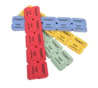 Beaupretty 400pcs Double Roll Raffle Tickets Multi Color Paper for Events Carnivals Fundraisers Door Prizes Lightweight Easy to Use for Large Celebrations