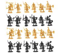 Beaupretty 400pcs Knight Playset Plastic Medieval Soldier Models Miniature Warriors Figures for Educational Pretend Play and Party Favors Portable for Home and Office Display