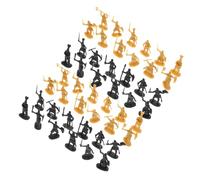 Beaupretty 400pcs Plastic Medieval Knight Playsets Miniature Warrior Action Figures for Educational Roleplay Cake Decorations Party Supplies