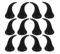 Beaupretty 40PCS Devil Horns for Hair Clips Headbands DIY Craft Ears for Halloween Party Supplies Black Devil Ears Accessories for Adults for Scrapbooking Creative Projects