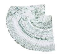 Beaupretty 40pcs Eucalyptus Greenery Napkins Disposable Paper Hand Towels for Wedding Bridal Shower Birthday Party Spring Summer Absorbent Single Use with Elegant Leaf Design