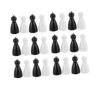 Beaupretty 40pcs Flight Chess Chessman Human Shape Board Game Pieces Plastic Pawns for Adults and Portable Two-color for Intelligence and Logic Development