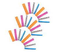 Beaupretty 40pcs Heatless Curling Rods for Women Flexible Plastic Perm Rollers in Blue Gray Rose Orange Gentle Bangs Styling Compact Travel-friendly Hair Curlers for Short Hair and Salon Use