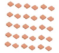 Beaupretty 40pcs Scale Miniature Roof Tiles Brown Wave Design DIY Mini Bricks for Dollhouse Crafts Educational Model Accessories