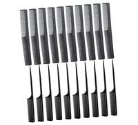 Beaupretty 40pcs Static Hair Cutting Comb Set with Fine and Wide Teeth Lightweight Durable Hair Shearing Supplies for Men and Women Portable Black Styling Tool