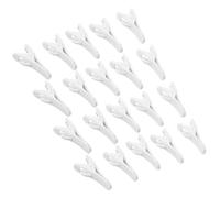 Beaupretty 40pcs White Earphone Wire Clips for Headphone Cable Management Cord Hooks for Shirt and Clothing Secure Cable Holders Protect Earphone Wires Easy to Attach for Home and Office Use