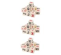 Beaupretty 45 Pcs Acrylic Poker Dice Ivory Color Design Portable Liars Dice Prop for Party Game Supplies and Board Game Accessories