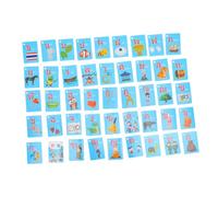 Beaupretty 45pcs Thai Language Learning Flash Cards for Preschool Vocabulary Builder Photo Cards Early Education Communication Tool for Ages 6-8 Spelling Games