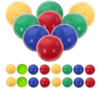 Beaupretty 48Pcs 25Mm Solid Color Marbles Balls Set for Teaching and Games, Plastic Replacement Game Balls in Yellow, Red, Blue, Green for Classroom Supplies and