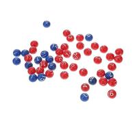 Beaupretty 49pcs Plastic Raffle Balls for Bingo and Party Games Two Color Balls Portable and Fall Resistant Game Props for Group Fun and Lottery Draws