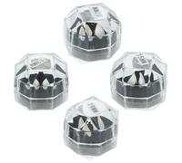 Beaupretty 4pairs Custom Fangs Halloween Teeth Cosplay Props Vampire Dentures Fangs Teeth Caps for Werewolf Costume Party