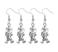 Beaupretty 4pairs Novelty Clown Earrings Studs for Women Carnival Halloween Party Accessory