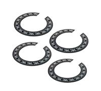 Beaupretty 4pcs Acoustic Guitar Sound Hole Rosette Decoration Inlay Sticker for Classical and Folk Guitars Easy to Install Thin Veneer Decals Accessory