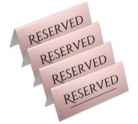 Beaupretty 4pcs Acrylic Reserved Table Signs Markings Reusable Family Table Tents for Dining Reservations and Family Gatherings Elegant and Sophisticated Design