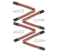 Beaupretty 4pcs Adjustable Cotton Ukulele Instrument Straps with Bohemian Style, Wear-resistant Woven Guitar Shoulder Straps for Banjos and Ukuleles, for Supporting Different Music Styles