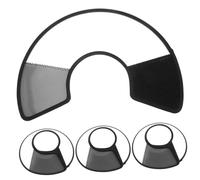 Beaupretty 4pcs Adjustable Transparent Pet Collar Full Coverage Protective Elizabethan Neck Cone for Cats Kittens Dogs Rabbits Wound Healing Prevent Licking