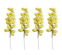 Beaupretty 4pcs Artificial Easter Egg Branches with Speckled Foam Eggs Yellow Decorative Twigs for Home Ornament and Easter Party Photography Prop