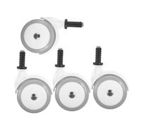 Beaupretty 4pcs Baby Stroller Replacement Wheels Silent Swivel Plastic Casters for Toddler Stroller and Walker, Easy Maintenance, White Colour Suitable for Nighttime Walks and Outdoor