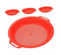 Beaupretty 4PCS Beach Sand Sifter Plastic Treasure Hunting Tools for Outdoor Fun for Beach Vacations Sandboxes and Group Play Activities