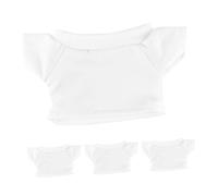 Beaupretty 4pcs Bear T Shirts Soft Plush Doll Clothes Reusable Basic Tee Shirts for Stuffed Animals Cute Fashionable Outfit