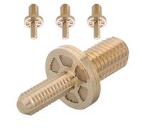 Beaupretty 4Pcs Brass Pool Joint Pins Billiard Cue Joint Connecting Screws Professional Cue Tools Enhanced Playing Comfort Supports Pool Stick Modifications for Competitive Matches