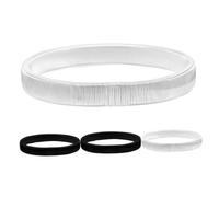 Beaupretty 4pcs Chunky Interlocking Snake Chain Bracelets Elastic Sleeve Holder Bangles for Women Stackable Coil Wristbands with Metal Construction Daily Fashion Accessory