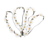 Beaupretty 4pcs Daisy Flower Headbands Lightweight Handmade Floral Crowns Hair Accessories for Weddings Festivals Beach Photoshoots