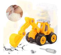 Beaupretty 4pcs DIY Disassembly Engineering Car for Educational Auto with Creative Excavator Model Enhances Hand Eye Coordination and Flexibility Random Style Building Kit