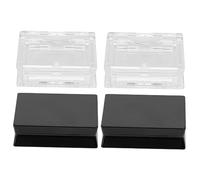 Beaupretty 4pcs DIY Empty Eyeshadow Palettes Portable Square Transparent Storage Boxes for Eye Shadow Blush Powder Makeup Convenient Travel Cosmetic Organizer in