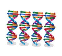 Beaupretty 4pcs Dna Double Helix Structure Model Kit Educational Biological Science Teaching Tools for School Students DIY Human Gene Assembly Interactive Learning
