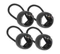 Beaupretty 4pcs Elastic Hair Ties Ponytail Plastic Hair Accessories for Women Flexible