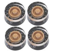 Beaupretty 4pcs Electric Guitar Acrylic Knob Words Guitar Control Knob for Electric