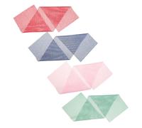 Beaupretty 4Pcs Exfoliating Bath Back Scrubbers Long Body Washcloths for Deep Cleansing Comfortable Skin Brush Nets for Men and Women Easy Storage Drying