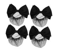 Beaupretty 4pcs Fashionable Butterfly Head Flower Hair Accessories Mesh Hair Clip Bow for Women Versatile Bun Net Bow Clip for Special Occasions
