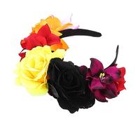 Beaupretty 4pcs Festival Headdress Womens Halloween Headband Rose Flower Headband Flower Headdress Party Prop